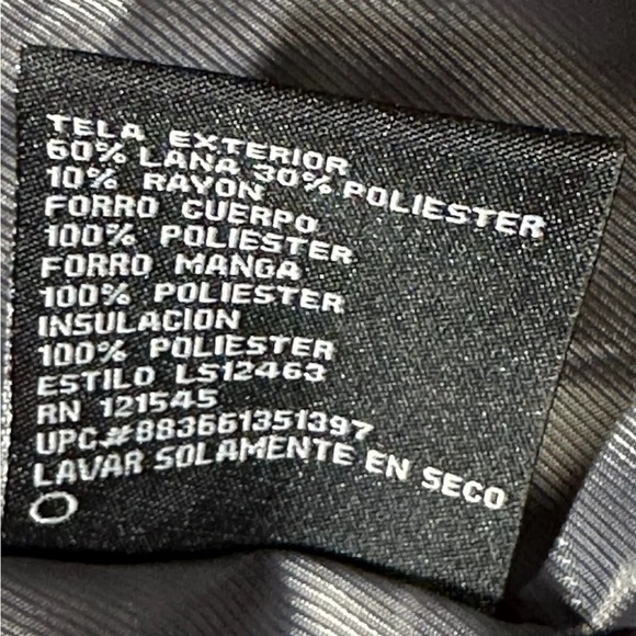 London Fog Gray Button Up Mens Sz XL Multi Pocket Wool Overcoat Trench Coat - Picture 7 of 12